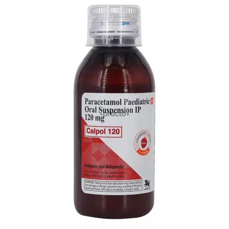 Paracetamol Suspension dosage - 250 MG