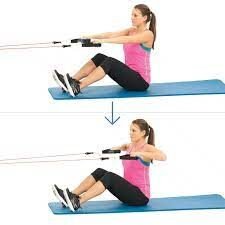 rows resistance band workouts