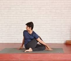 Ardha Matsyendrasana - yoga poses to lower cholesterol