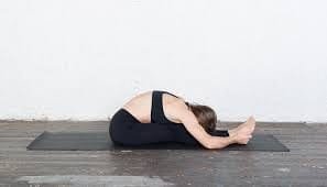 Paschimottanasana- yoga poses to lower cholesterol.