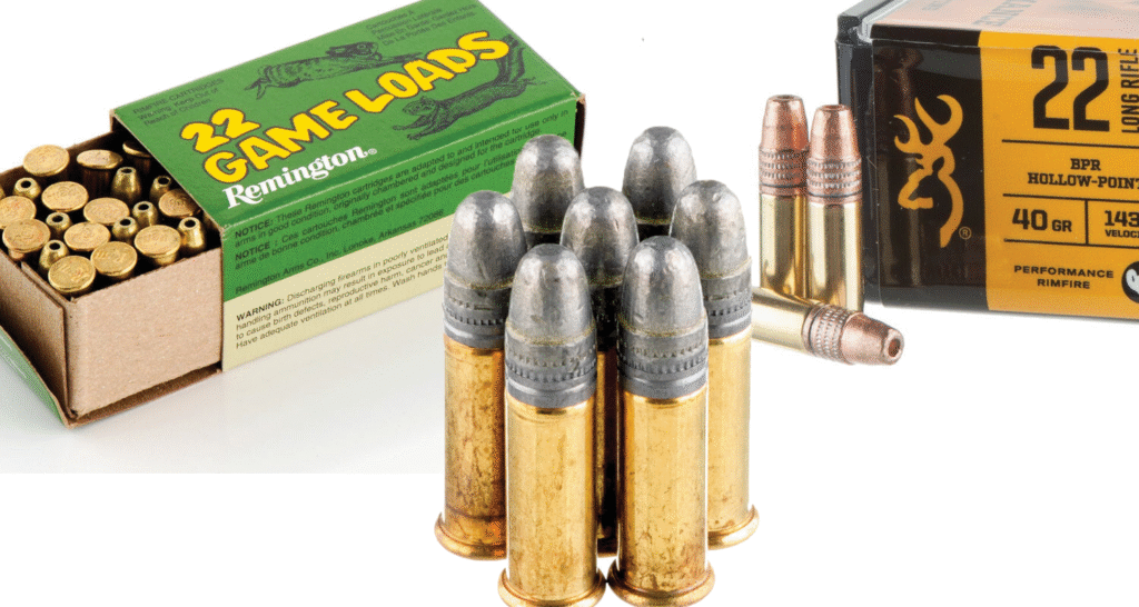 .22 LR rifle rounds