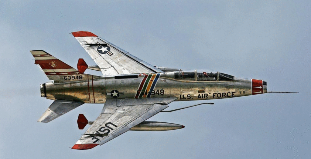 Flying fighter aircraft