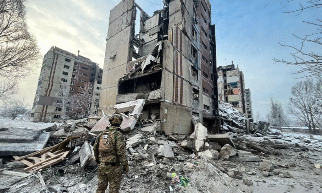 Battle for Avdiivka - Damaged Building