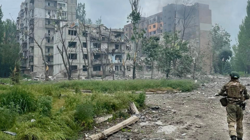 On ground Battle devastation