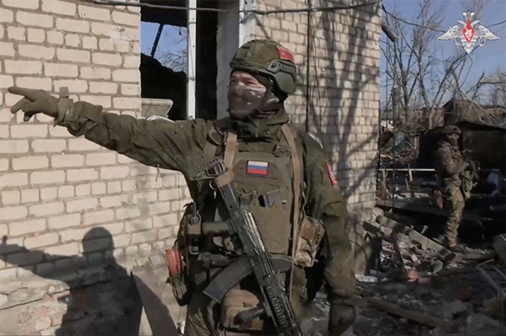 Russian commander on task 