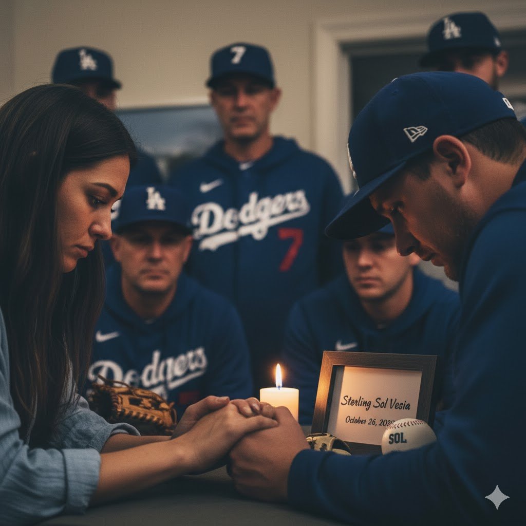 Dodgers pitcher Alex Vesia and Kayla Vesia mourn the loss of their daughter, Sterling Sol Vesia. Read the family's emotional update, the date of the tragedy, and the team's support.