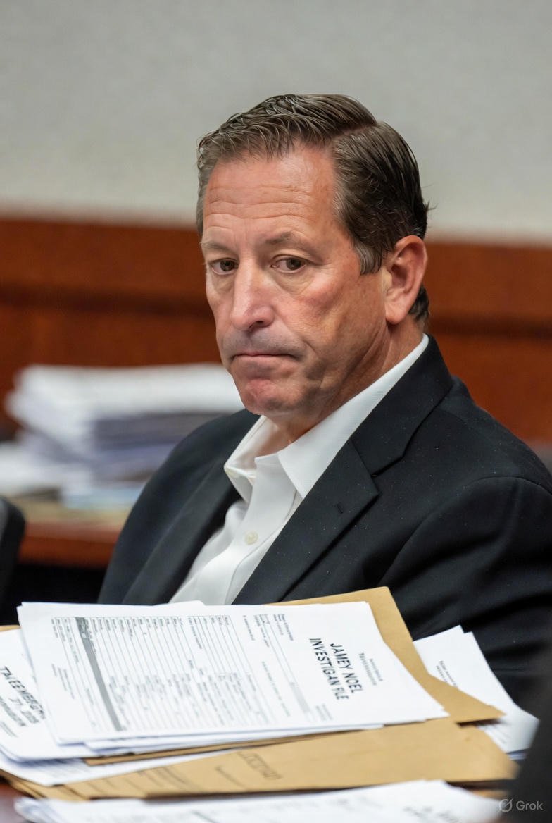 Former Scott County Sheriff tax evasion case, Kenneth Hughbanks guilty plea 2025, Jamey Noel investigation fallout, Indiana sheriff tax fraud, Hughbanks probation sentencing, Scott County GOP chairman felony, plea,