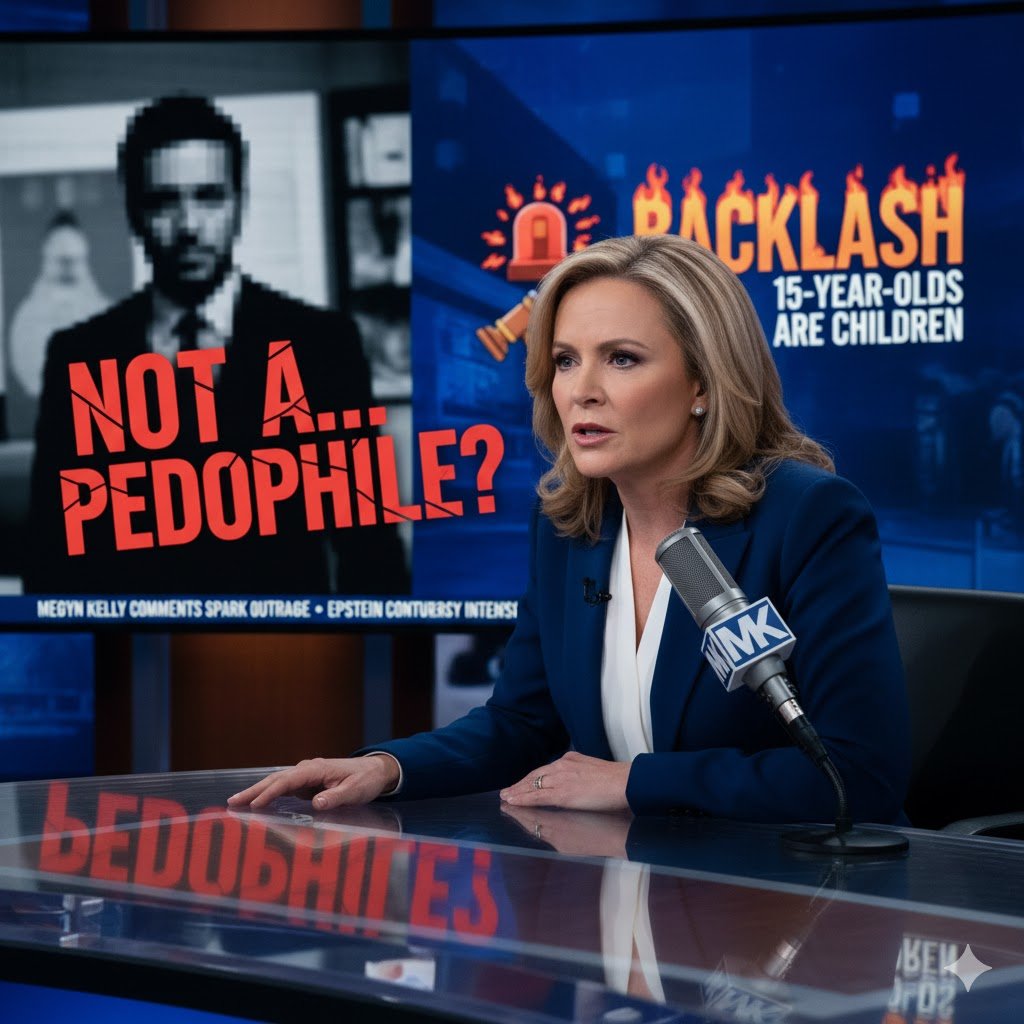 Megyn Kelly Epstein pedophile, Megyn Kelly 15-year-old difference, Megyn Kelly barely legal type, Epstein victims ages, Megyn Kelly comments backlash