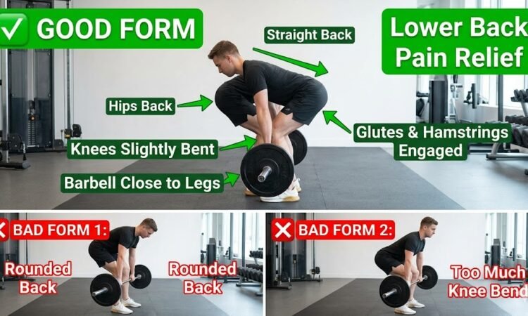 Mastering the Romanian Deadlift: Romanian deadlift form for effective lower back pain Relief