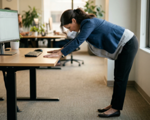 office desk stretches for chronic lower back pain