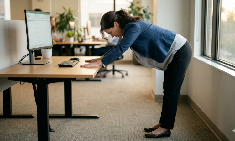 office desk stretches for chronic lower back pain
