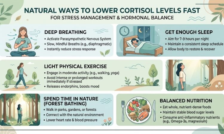 How to Lower Cortisol Levels Naturally Fast to Stress Management and Hormonal Balance