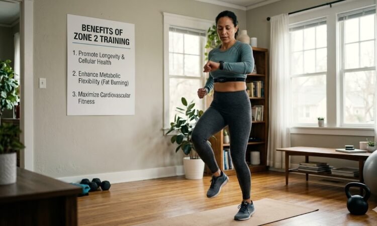 Zone 2 Cardio Training at Home Without a Treadmill to achieve Longevity, Metabolic Flexibility, and Cardiovascular Fitness