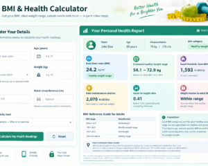 BMI & Health Calculator