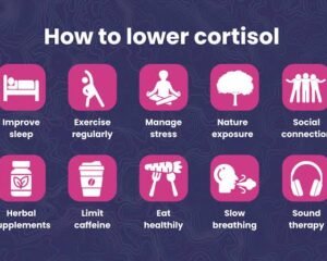 Lower Cortisol levels